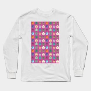 Ghosts Halloween violet Long Sleeve T-Shirt